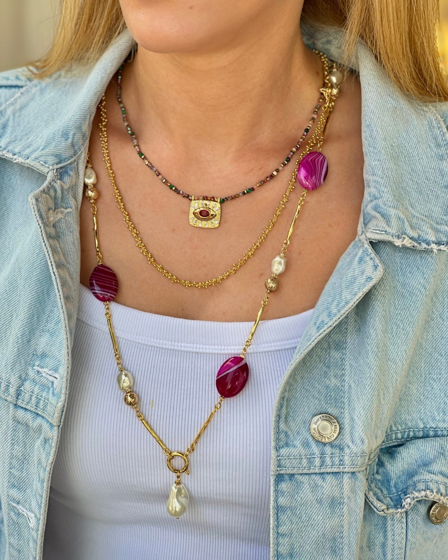 DEEP EYE MULTICOLOR KOLYE
