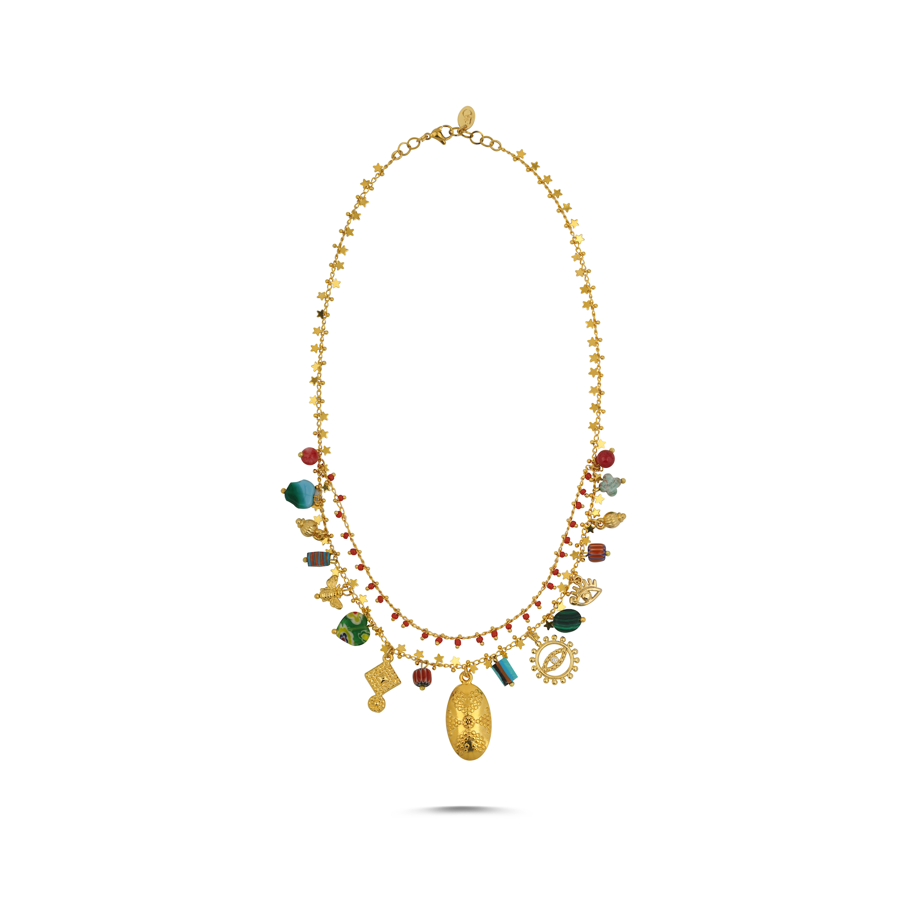GYPSY CHARM LOVE KIRMIZI KOLYE