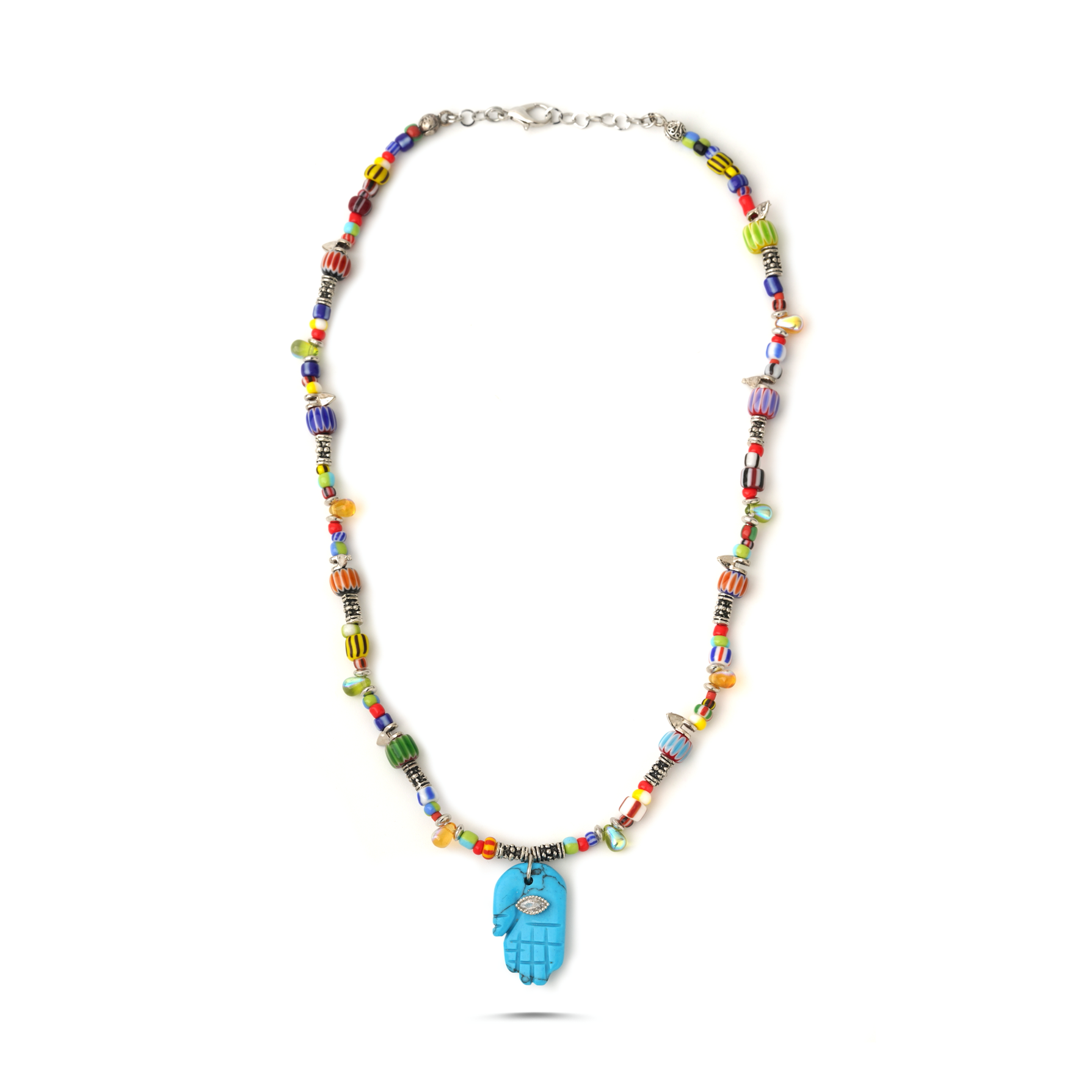 HAMSA HARMONY MULTICOLOR KOLYE