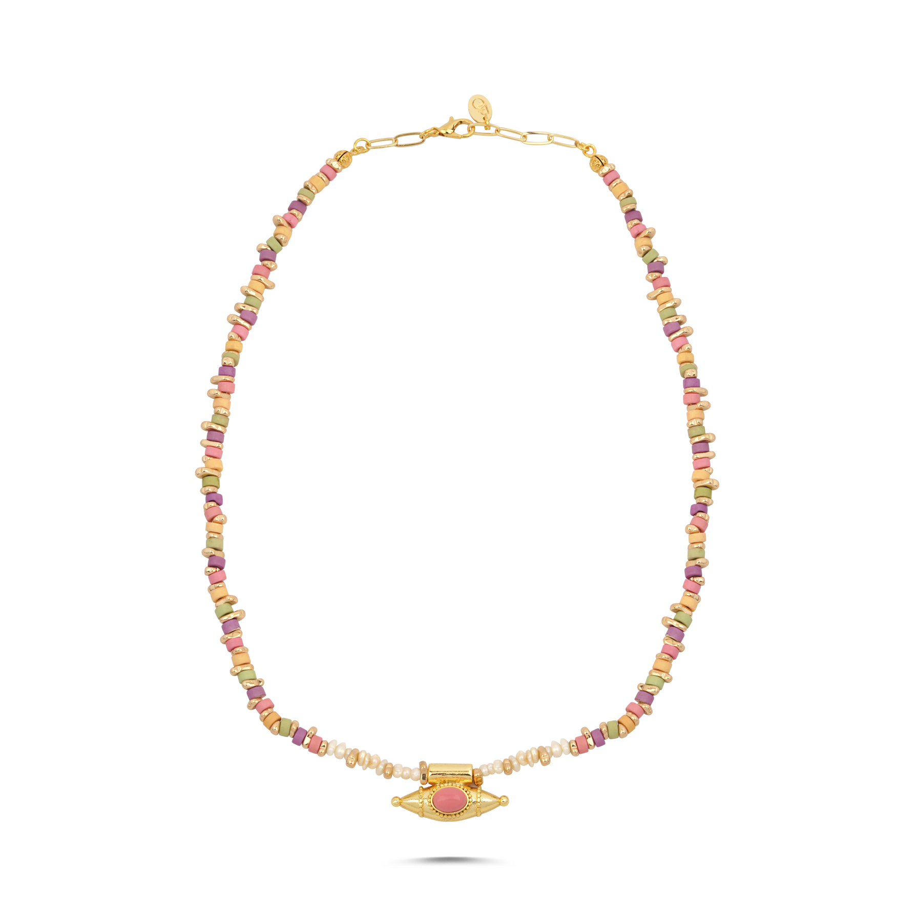MYSTIC EYE MULTICOLOR PEARL NECKLACE