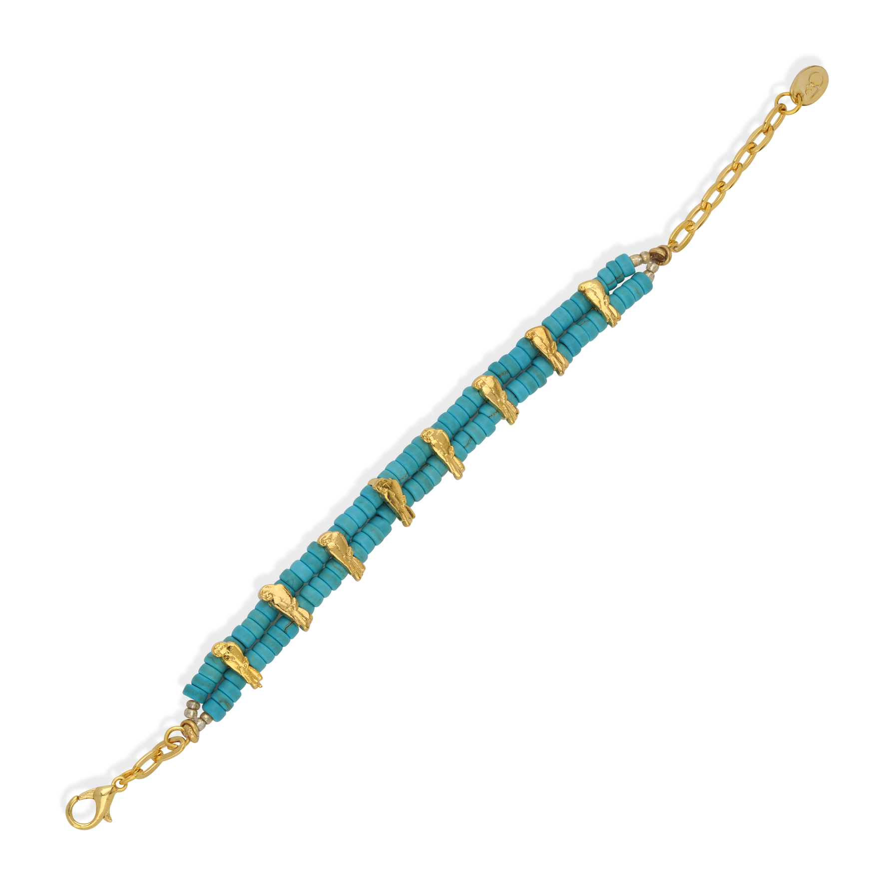PARROT LOVE TURQUOISE BRACELET