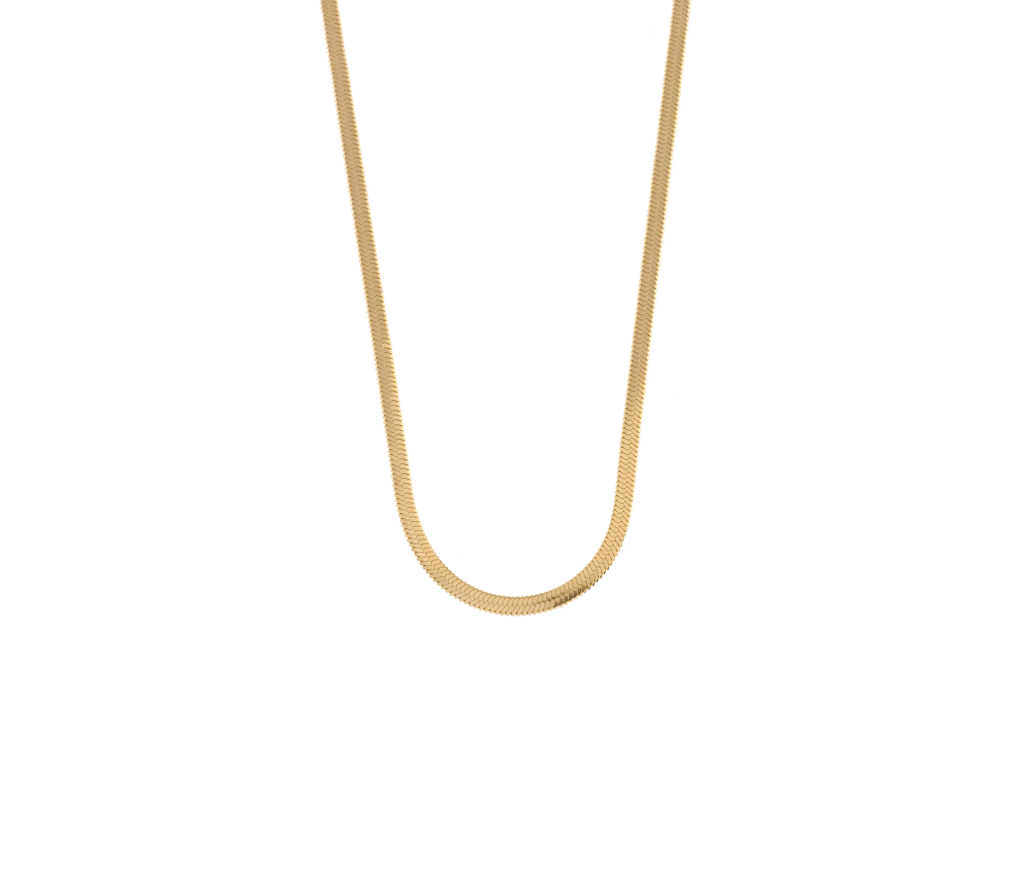 HERRINGBONE CHAIN NECKLACE