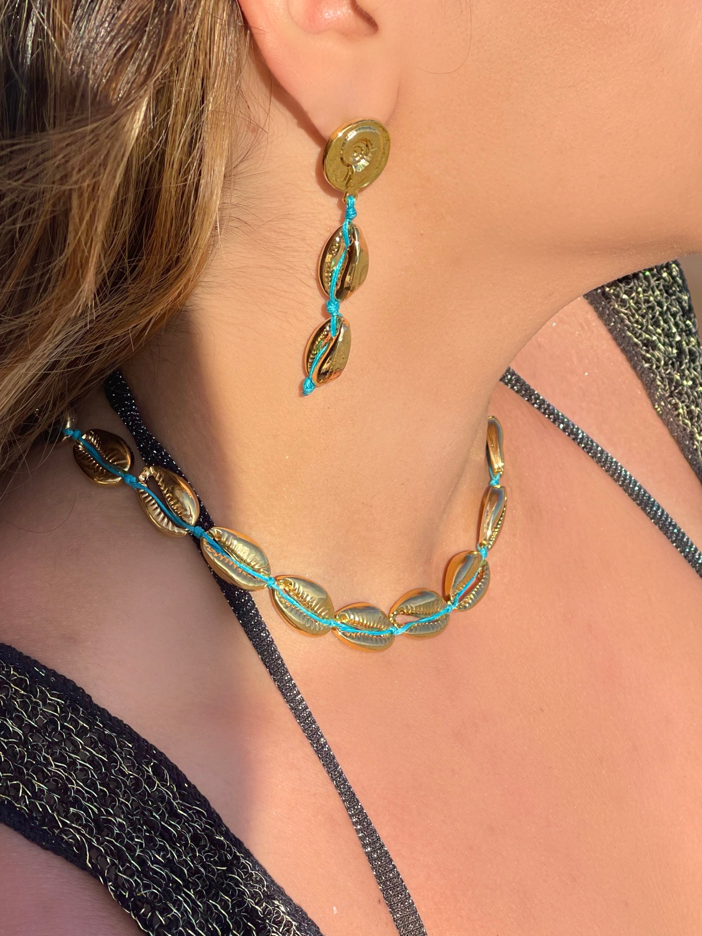 GOLDEN TIDE SEASHELL EARRINGS