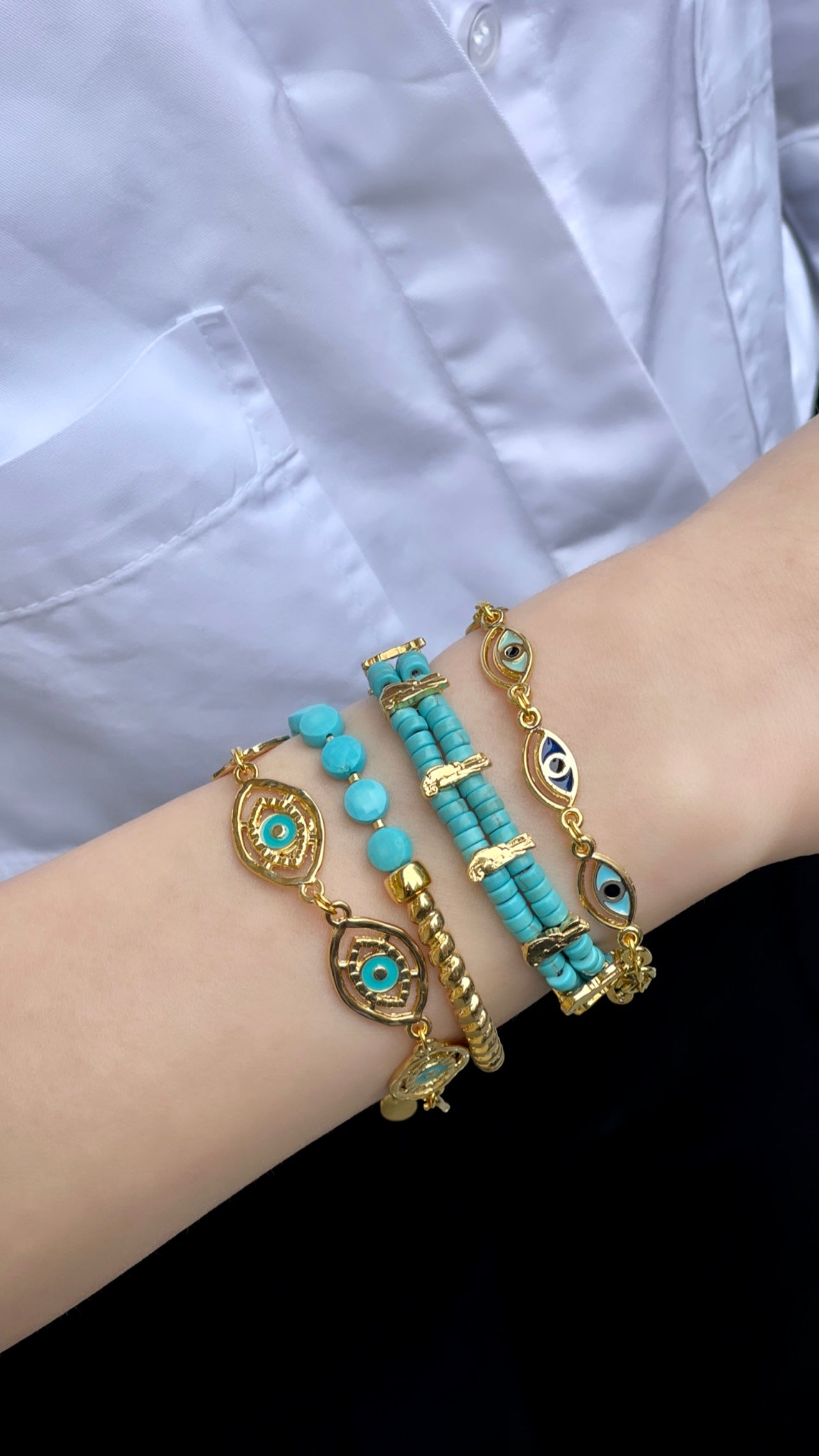 PARROT LOVE TURQUOISE BRACELET