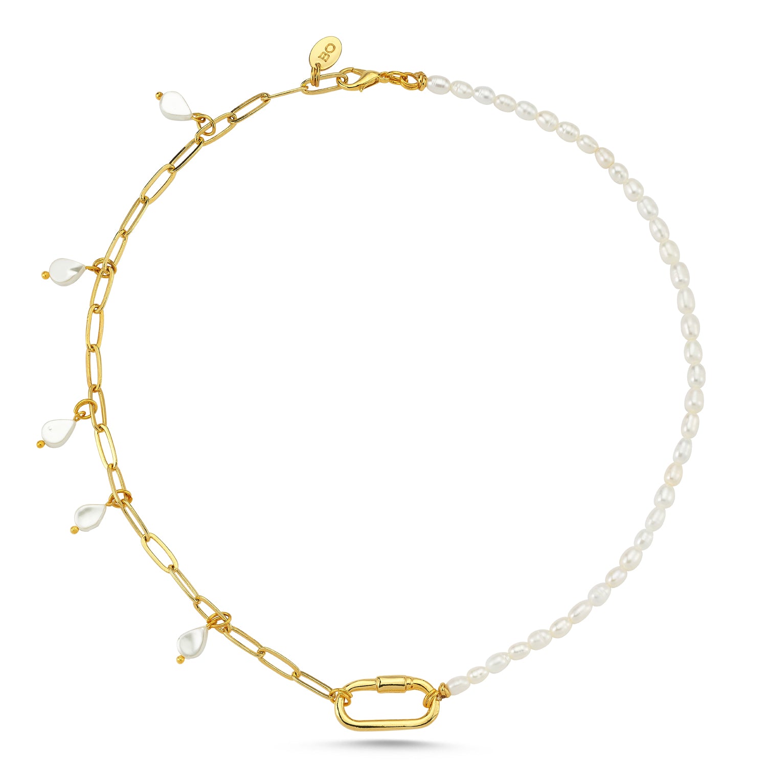 YOUR SIDE PEARL CHAIN NECKLACE