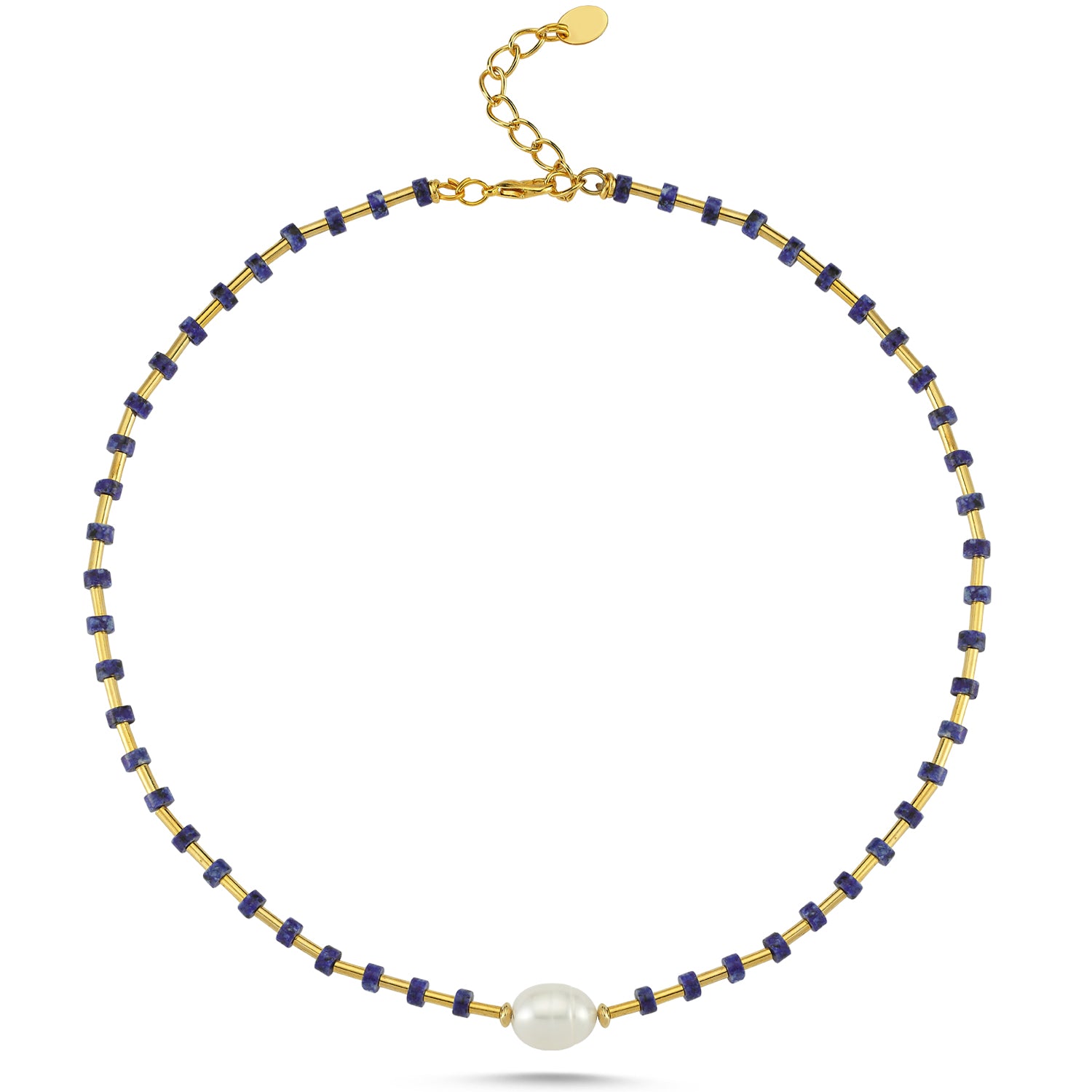 LAPIS LOVE PEARL NECKLACE