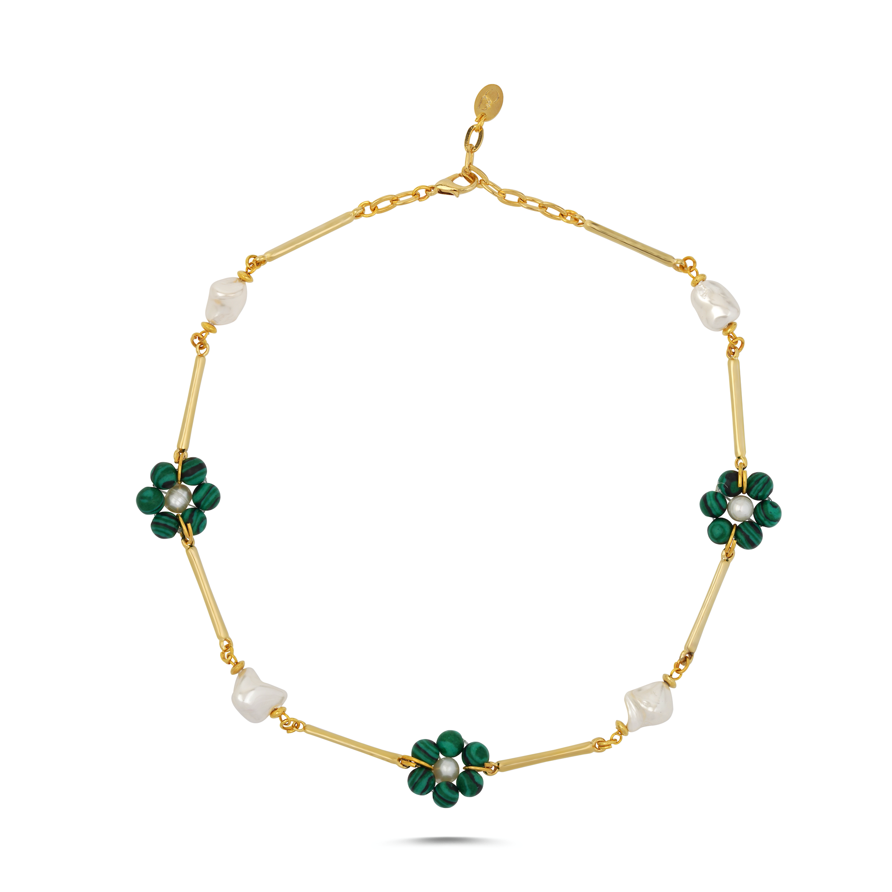 SUMMER BLOSSOM MALAHİT KOLYE