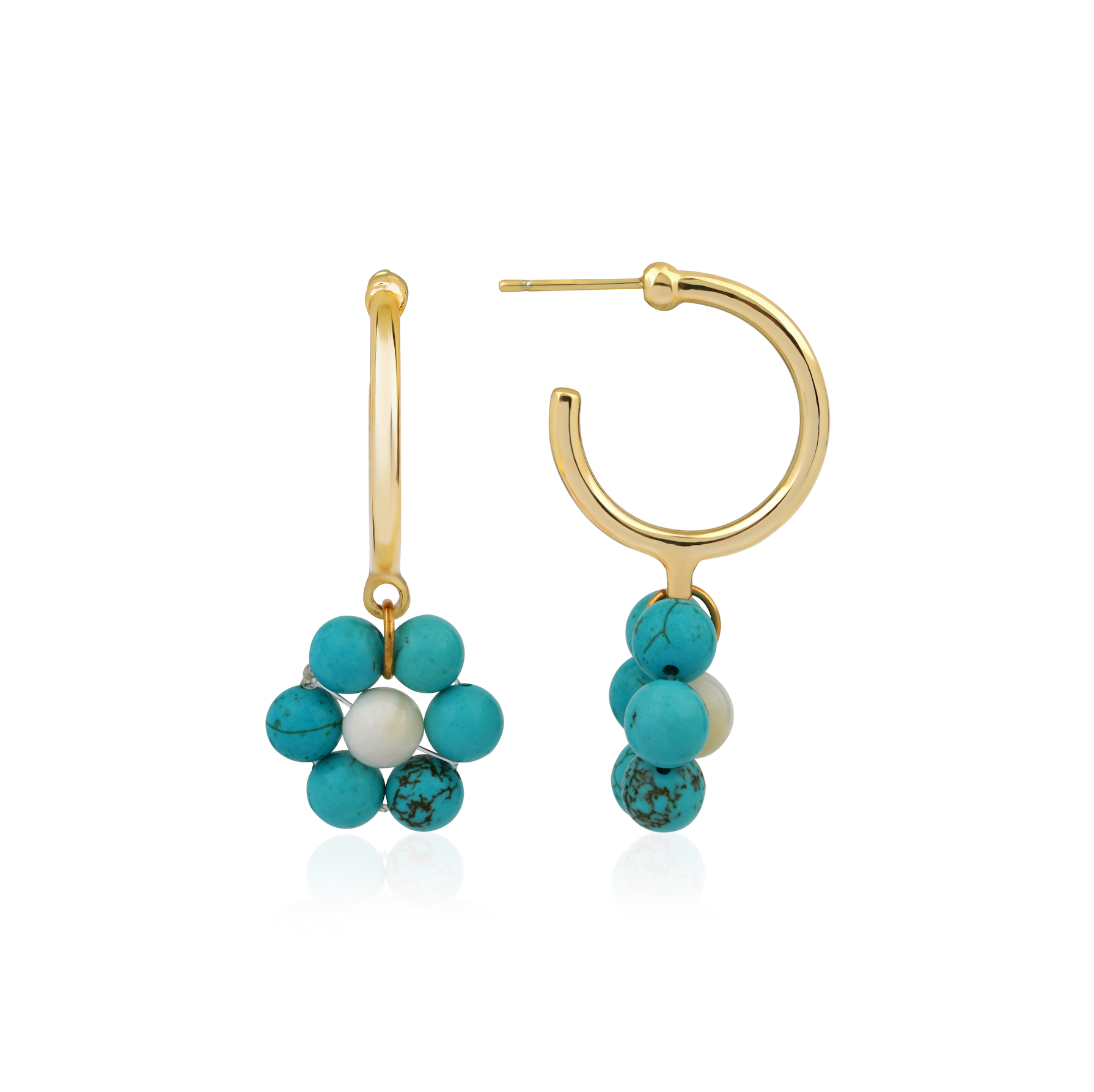 SUMMER BLOSSOM TURQUOISE EARRINGS