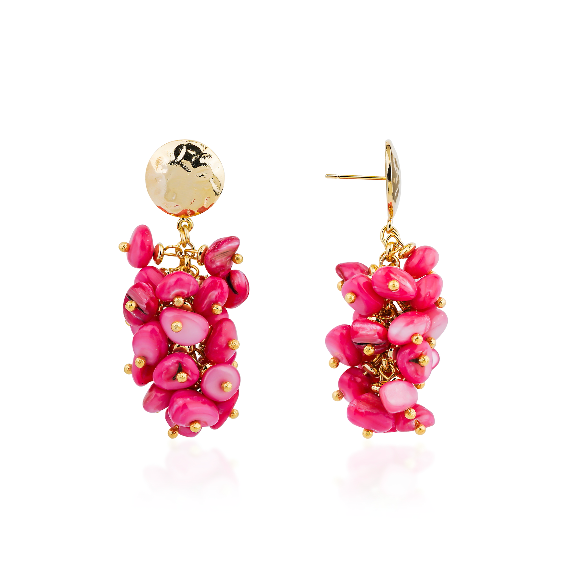 DANCING PINK MOTHER-OF-PEARL EARRINGS