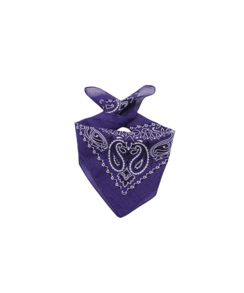 PURPLE PRINTED BANDANA