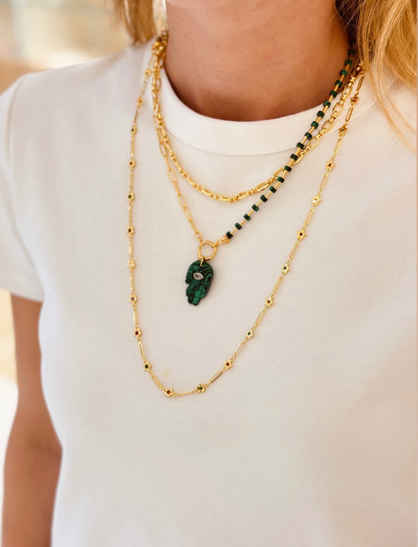 OLYMPIA OVAL CHAIN NECKLACE