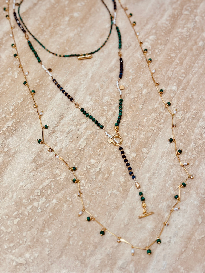 FRENCH CURATION MALACHITE SET