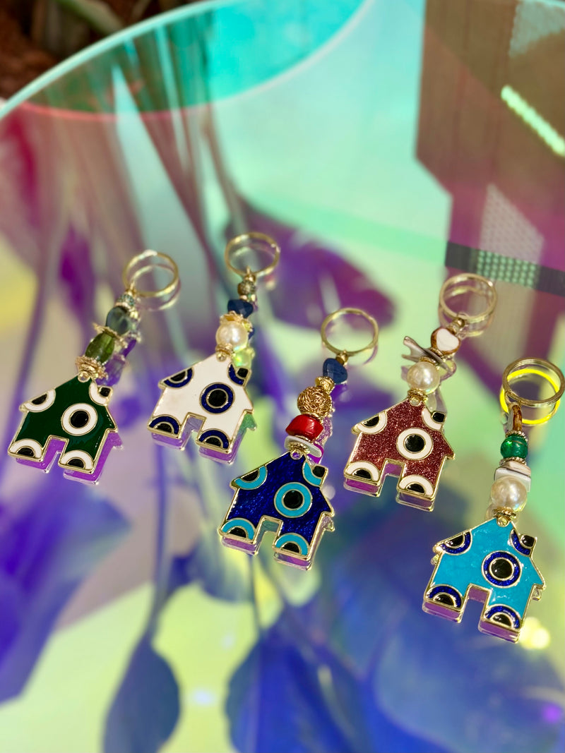 HOUSE EVIL EYE KEY CHAIN