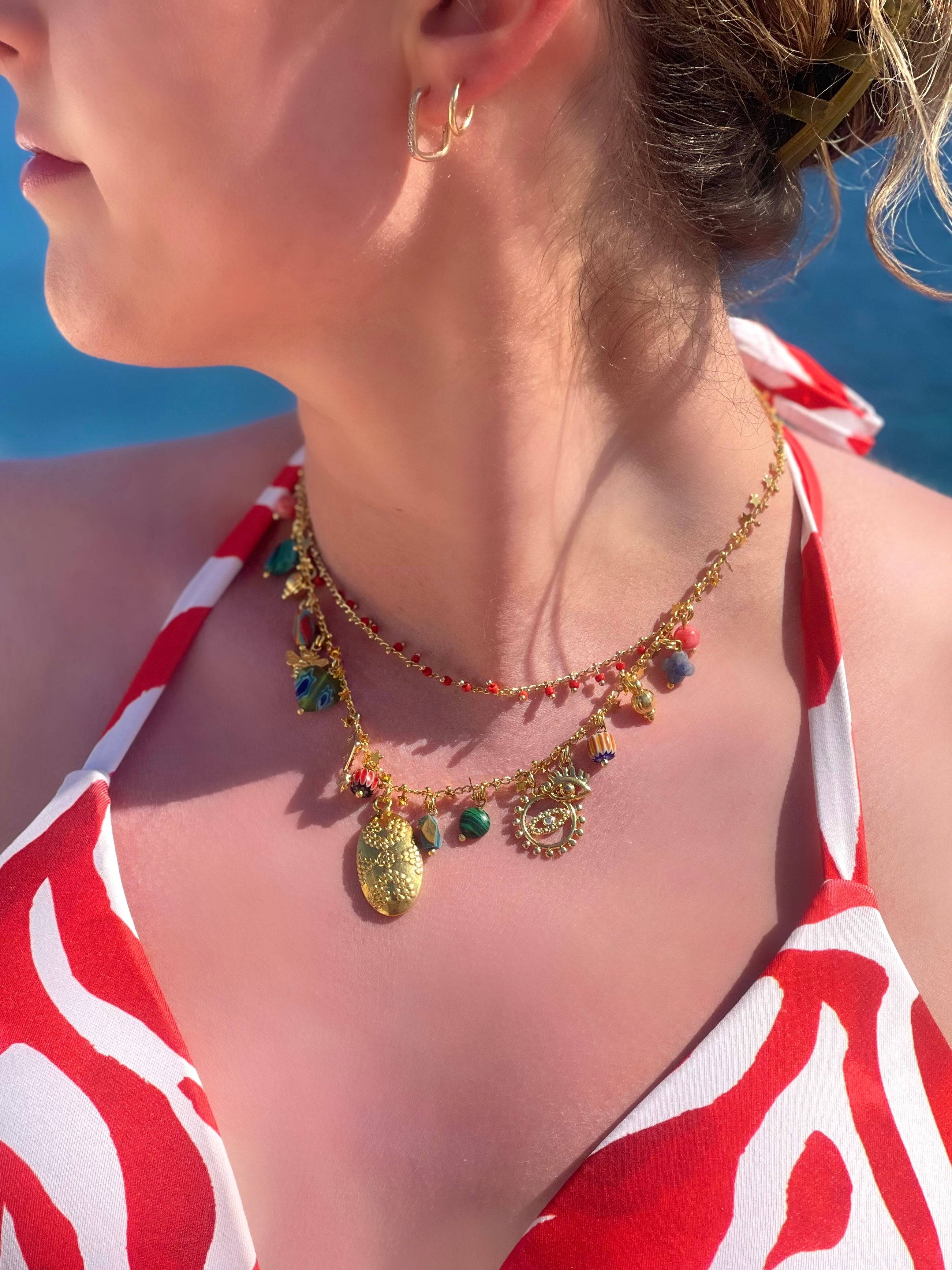 GYPSY CHARM LOVE RED NECKLACE