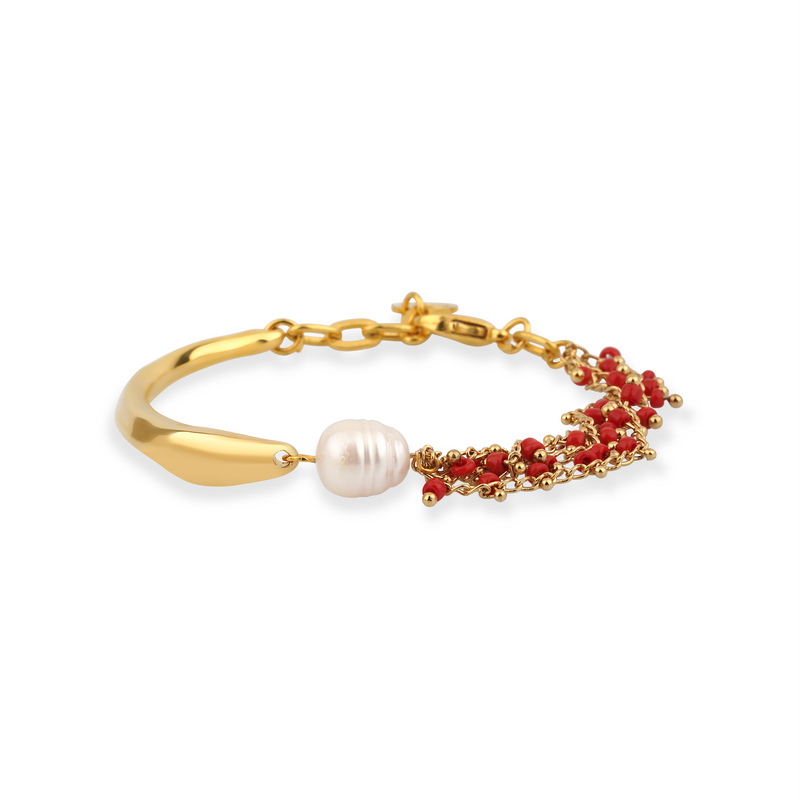 GYPSY RED PEARL BRACELET