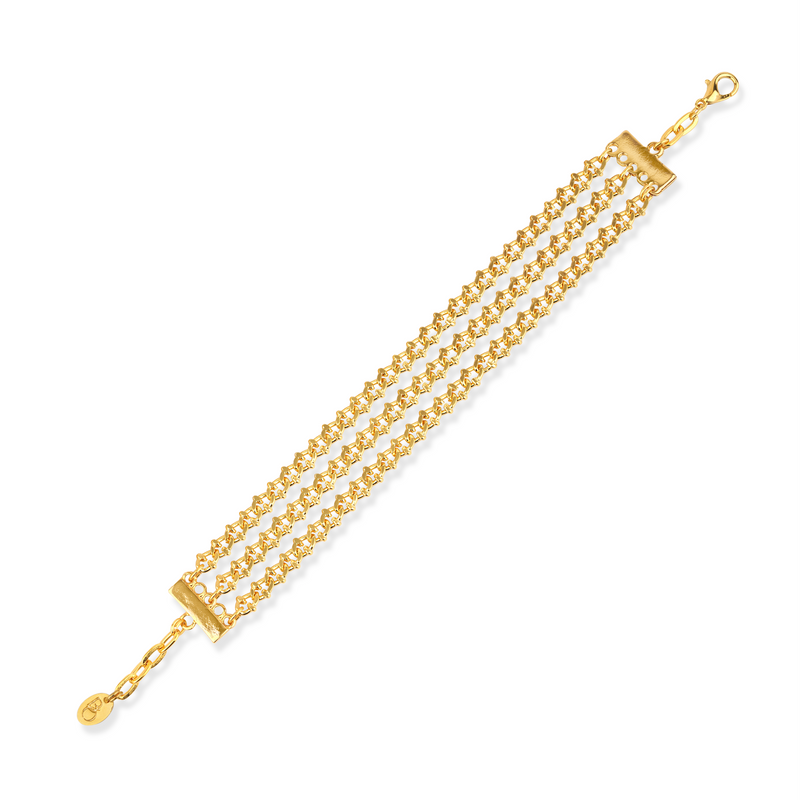 SERENITY TRIPLE ROW CHAIN BRACELET