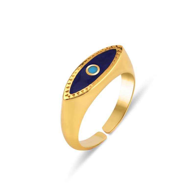 CLEOPATRA NAVY RING