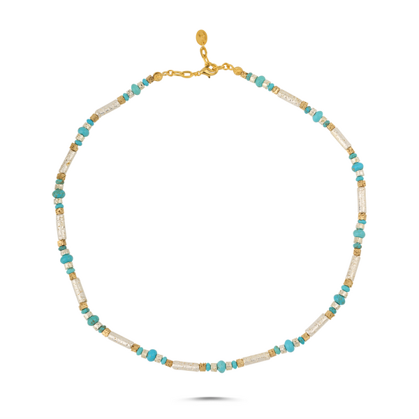 SILVER LAGOON TURQUOISE NECKLACE