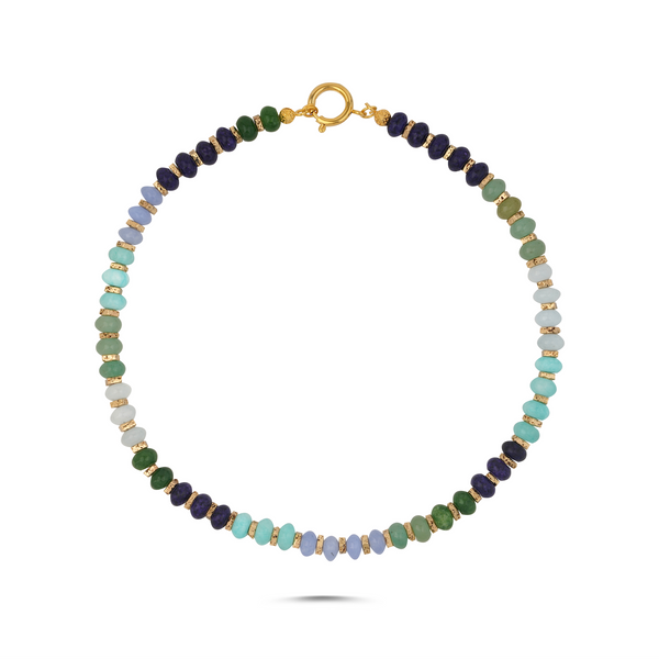 LAGUNA AQUA NATURAL STONE NECKLACE