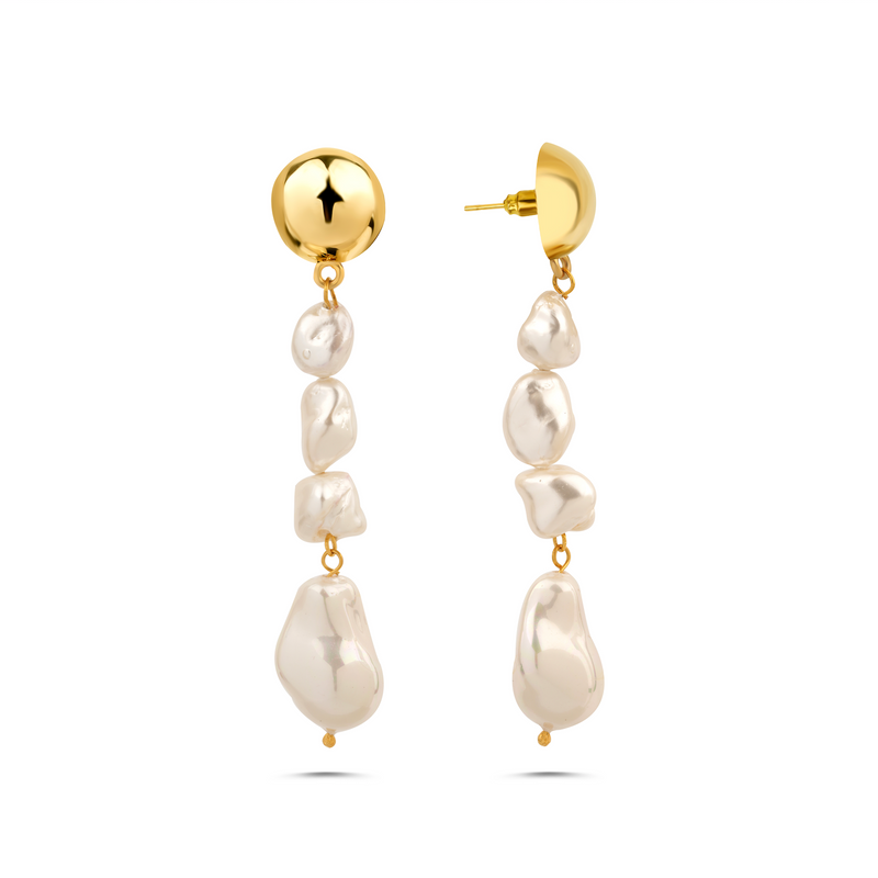 ROYAL DROP BAROQUE PEARL EARRINGS