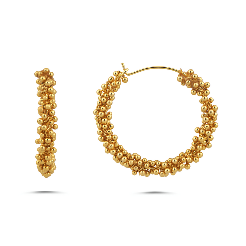 SERRA GOLD PLATED HOOP EARRINGS