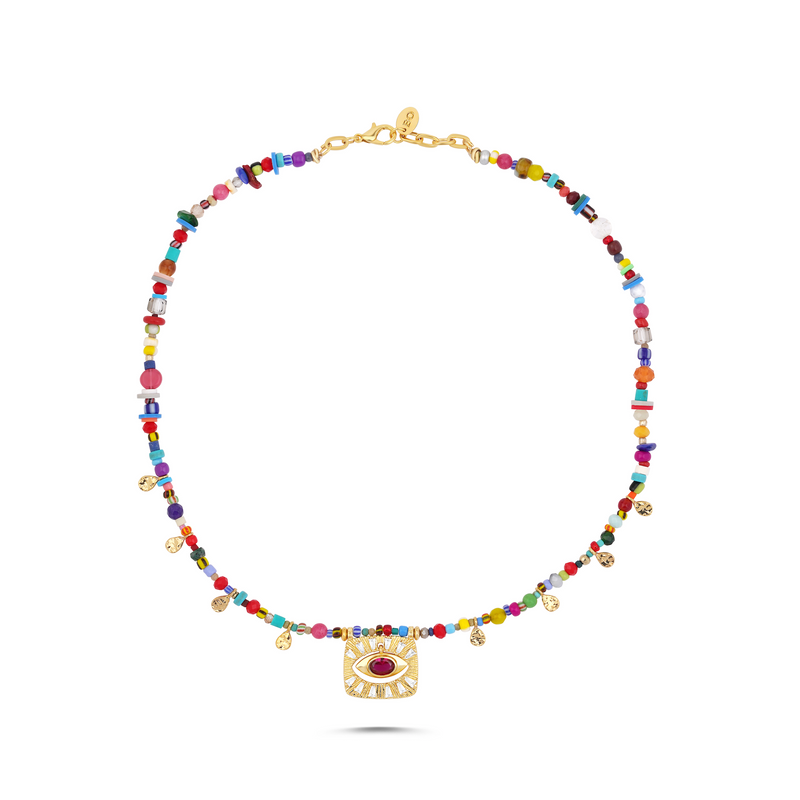 MULTICOLOR NAZAR KOLYE