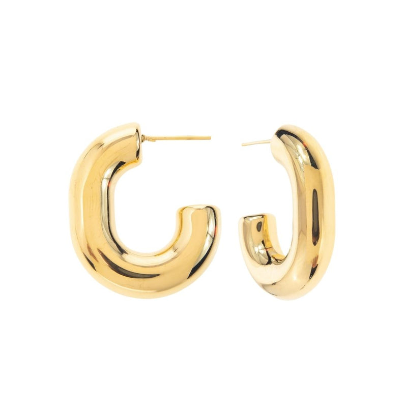 GOLD PLATED HOOP EARRINGS