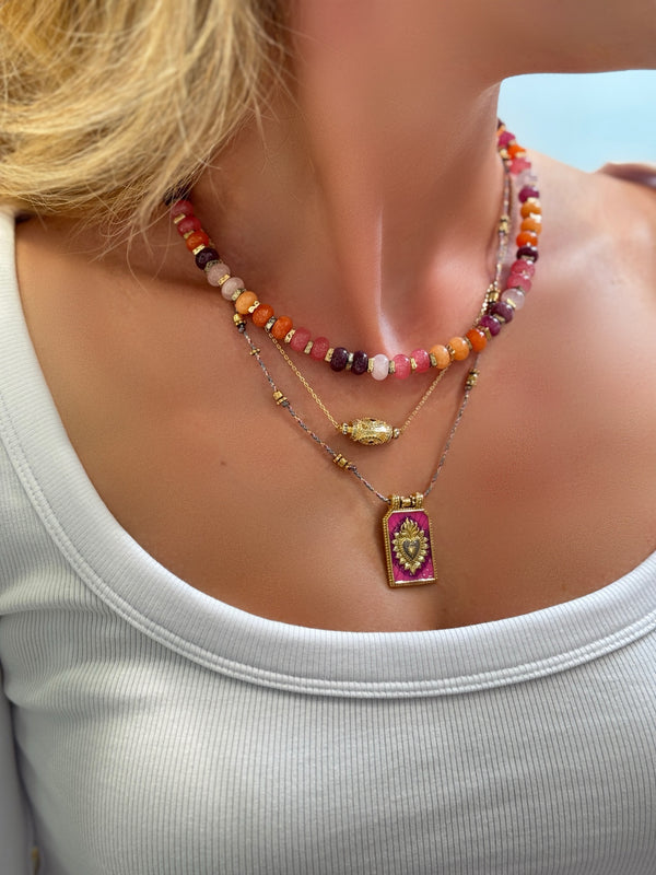 FRENCH CURATION PEMBE SACRED HEART SET