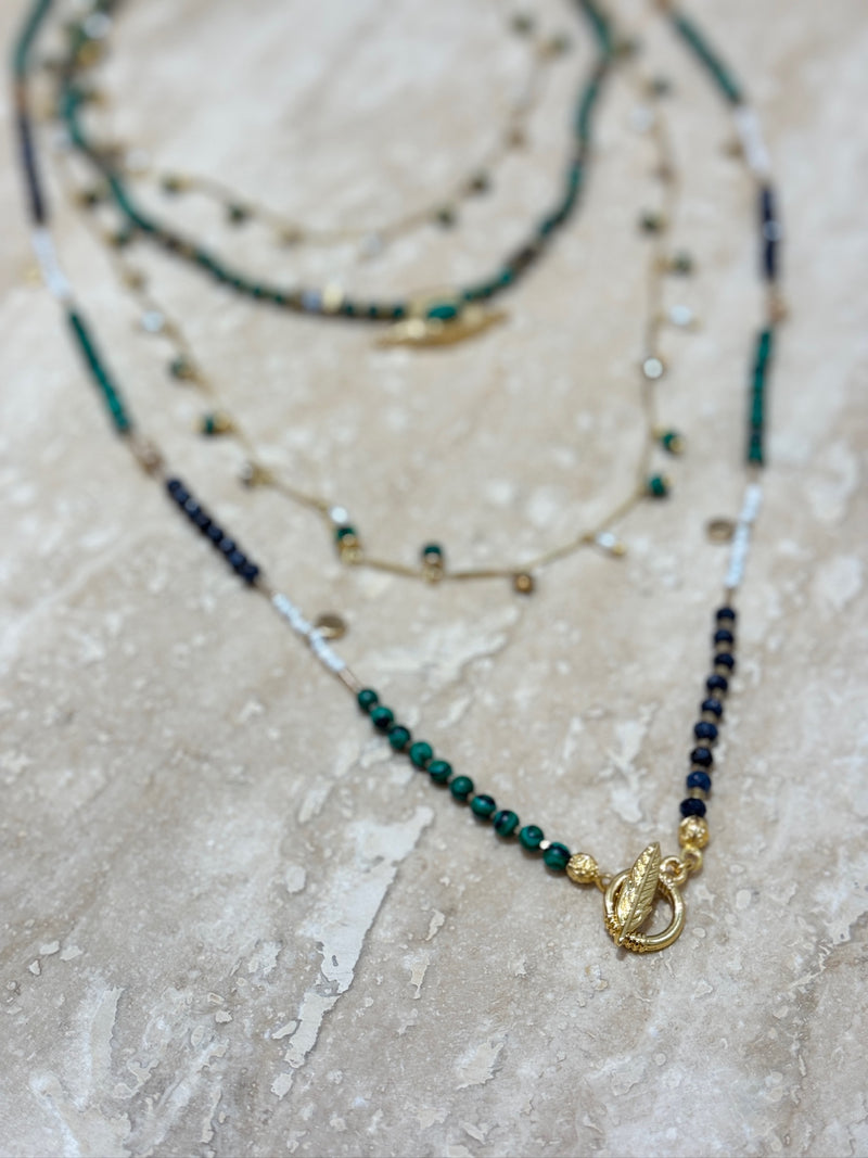 FRENCH CURATION MALACHITE SET