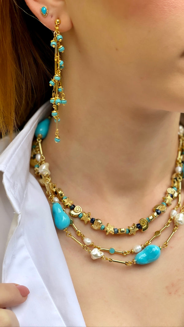 LAGUNA TURQUOISE PEARL NECKLACE