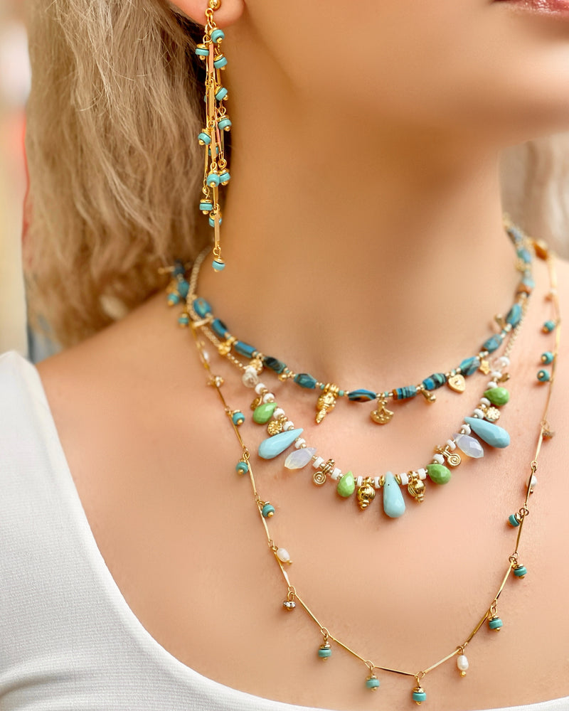 SIREN TURQUOISE GREEN NECKLACE