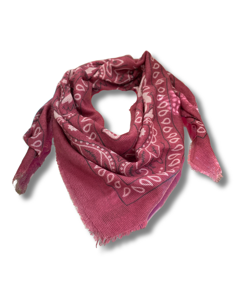 SOLANA PINK PRINTED SCARF