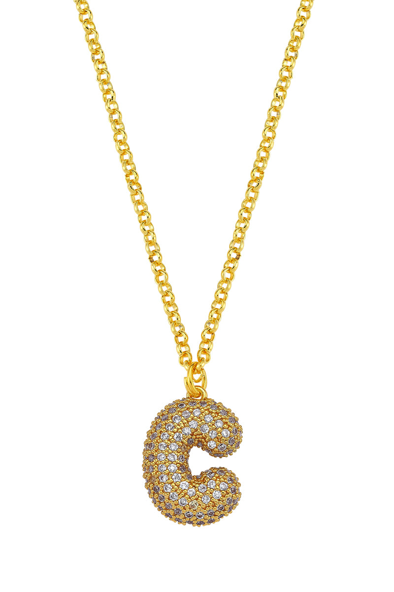 Ma Cherie Letter Gold Chain Necklace