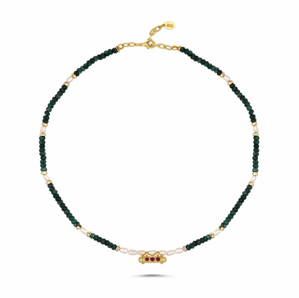GRACE GREEN PEARL NECKLACE