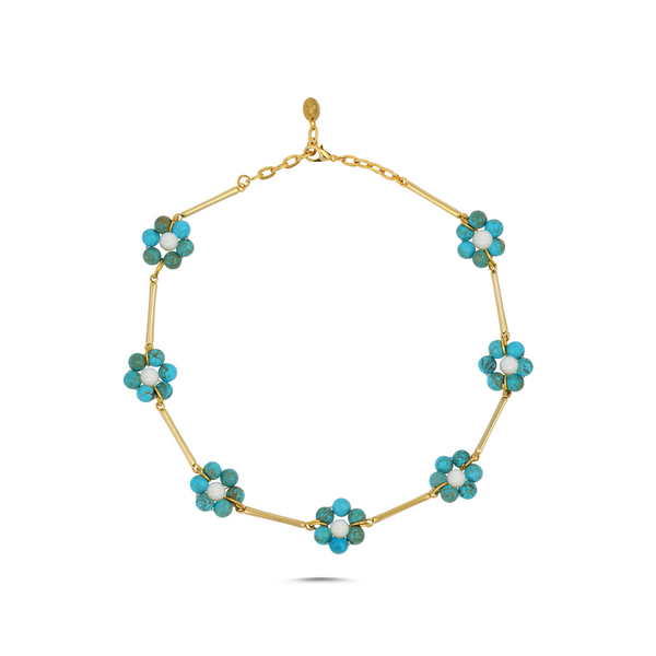 SUMMER BLOSSOM TURQUOISE NECKLACE