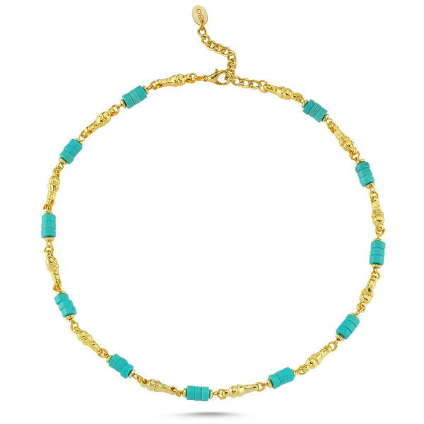 BEAD LOVE TURQUOISE NECKLACE